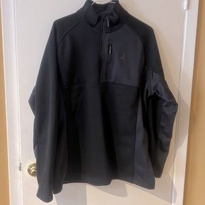 Spyder men’s 3/4 zip black pullover
